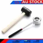Coconut Opener Stainless Steel Puncher Driller Drill Rubber Hammer Set Tool