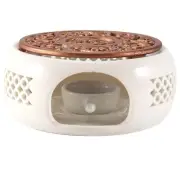 Ceramic Teapot Warmer Holder Base Tea Warmer Insulation Base Tea Coffee9628