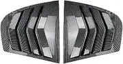 Compatible for BMW 3 Series E90 320i 330i M3 2005-2011 ABS Rear Side Window Louver Shutter Triangle Decoration Modified Accessories(Carbon Look)