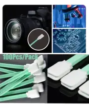 A++100Pcs Solvent Cleaning Swabs Cloth For InkJet Printer Lens Optical Equipment