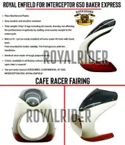 Fits Royal Enfield Interceptor 650 Baker Express CAFE RACER FAIRING