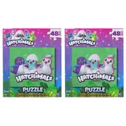 2x 48pc Hatchimals Birds Background Jigsaw Puzzle Educational Kids 3y+ Toy Green