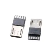10 Pcs Micro USB Male Type B 5 Terminal Jack Port Solder Connector