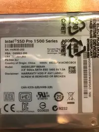 在飛比找Yahoo!奇摩拍賣優惠-INTEL 英特爾 Pro1500 180G SATA3 企