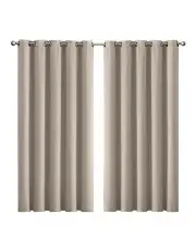 [Traderight] Blockout Curtains Panels 180x230cm x2 in Beige