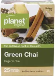 Planet Organic Green Chai Herbal Tea Bags 25pk