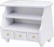SUPVOX Sturdy Miniature Cupboard Model White 1:12 Scale Miniature Furniture for Pretend Play Craftsmanship