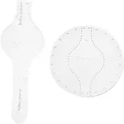 KAILIKETIY 2pcs Acrylic Bag Template for DIY Leather Craft Durable Coin Purse Stencils Precision Cutting Easy to Clean for Personal Professional Use