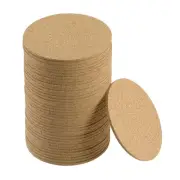 Cork Coasters Round Wooden Drinks Mats 3.5 Inch Dia 0.12 Inch Thick 40Pack