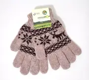 Made in Mongolia 70% Wool Blend Childrens Gloves Unisex Thick Warm Comfortable