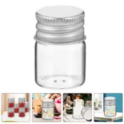 24 Pcs Glass Bottle Aluminum Cap Set Mini Liquid Vial Tiny Container Perfume