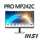 msi微星 PRO MP242C 23.6吋 曲面螢幕
