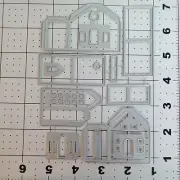 Universal Thin Metal Die Cut Tool Christmas Ornament Mini house box salt town