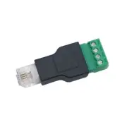 Terminal Adaptor Ethernet Connector RJ11 4P 4C Male to 4 Pin Terminal Connector