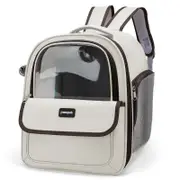 GGP Coffee Pet Carrier Backpack Space Capsule Design For Cats & Small Dogs