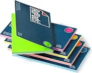 AdPads® Electrostatic Self-Adhesive Presentation Cards, 175 x 100 mm, 500 Sheets, Colourful, Large Static Sticky Notes, Movable and Slidable on Any Surface