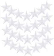 Veemoon 30pcs Glitter Rimmed Star Iron Patches for Clothes Stylish Embroidered Appliques for DIY Accessories Easy to Apply Ironing Clothes Bags Hats Crafts Decor