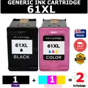 2x Generic HP61XL 61 Ink For HP Deskjet 1010 1055 3050 Envy 4500 Officejet 4630