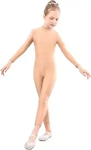 [speerise] Girls Kids Spandex Long Sleeve Full Body Unitard Costume for Child