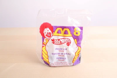McDonalds Happy Meal Hot Wheels Police Car Vehicle #8 SEALED - 1996