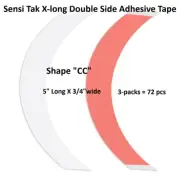 Sensi Tak Red Liner Tape Walker Tape SUPER WIDE 5 INCH 3 pk = 72 pieces Shape CC