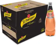 Schweppes Zero Sugar Lemon Lime and Bitter Mixer Drink 1.1 Liter (Pack of 12)