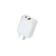 Sansai 20W USB A & C Compact Wall Quick Charger Plug Travel Adapter Assorted