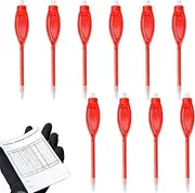 10Pcs Golf Scoring Pencils With Eraser, Golf Scoring Pen Pencil Clip Score Card, Rectangle Clip 2H Marker Pens For Sport Games Meeting, Golfer Accessories Recording Score Tool