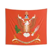 Indoor Wall Tapestries - 52nd Signal Battalion - WE TRANSMIT, Battalion Colors