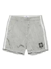 [Stone Island Junior] Compass-motif swim shorts 12 Grey