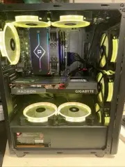 Gaming Computer AMD Radeon RX 6600 Graphics Ryzen 5 32GB 1TB Windows 11 Home