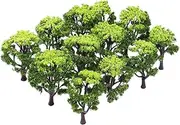 BESPORTBLE 12pcs Mini Diorama Trees Static Grass Greenlight 1/64 Model Scenery for Garden Diorama Models Trees Model Trains Model Trees Forest Animals Scale Scenery Model Tree Supplies Mix