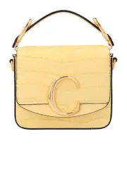 Chloé Mini Chloe C Bag in Light Yellow