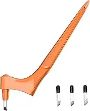 Craft Cutting Tools Stainl Steel Craft Knives with 15°/30°/45°360-degree Rotating Art Cutting Tool for Craft, Hobby, Scrapbooking, Stencil(Orange) Orange with Blade