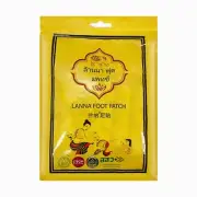 10 Pads Foot Detox Pad Lanna Patch Herbal Natural Health Care Cleansing Thai