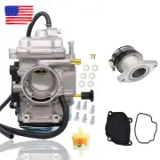Carburetor & Intake Manifold Boot For Yamaha Big Bear 350 YFM350 Wolverine 350