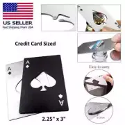 100 Pack Party Favor Metal Ace Of Spades Bottle Opener Black Silver New 25 ea