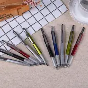 Bubble Level Tool Pen 14.9*1CMLevel Scale 6in1 Ballpoint Pen Metal