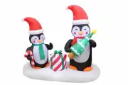 5 Ft Tall Inflatable Christmas Tree Penguins Gift Box Candy Cane Yard Decoration