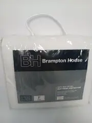 NEW Brampton House Anti-bacterial Fitted Double Mattress Protector By Spotlight