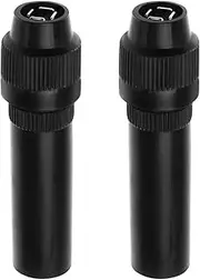 2Pcs DIN Female Screw on Aerial Adapter Replacement Female Inline Aerial Adapter Socket Car Antenna Radio Accessories Black