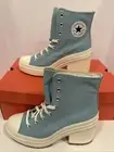 Converse Womens Chuck 70 De Luxe Heel Sz 10 Infinity Pool Blue High Top Sneaker