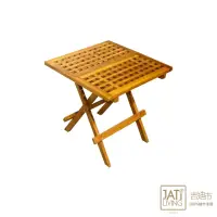 在飛比找momo購物網優惠-【吉迪市柚木家具】柚木摺疊方桌 UNC8-01(桌子 餐桌 