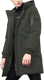 [Pioneer Camp] Men's Winter Coats Water-Repellent Windproof Thicken Parkas Long Hooded Padded Puffer Jacket