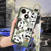 Phone Case Compatible with ZTE Blade A35E, Protective Shockproof Lanyard Wristband Anti-dust Anti-Knock Phone Holder Ring Durable Wrist Strap
