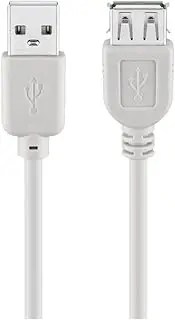 Goobay 50961 USB 2.0 Hi-Speed Extension Cable, 3m, Grey - Enhanced Connectivity & Flexibility