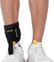 Postural Corrector Adjustable Ankle Day Brace,Foot Drop, Foot Supports,Support Feet Care Tool Improve the Walking Posture of Foot Drop Patients (Black, One Size)