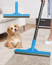 Carpet Rake for Pet Hair Removal,Adjustable Handle Carpet Rake Cat Dog Hair R...