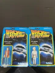 NEW Back to the Future Funko ReAction Figures Bundle Marty McFly and Doc Brown