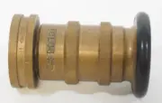 SECO 565 UL FD 1P Brass Fire Hose Nozzle New Old Stock